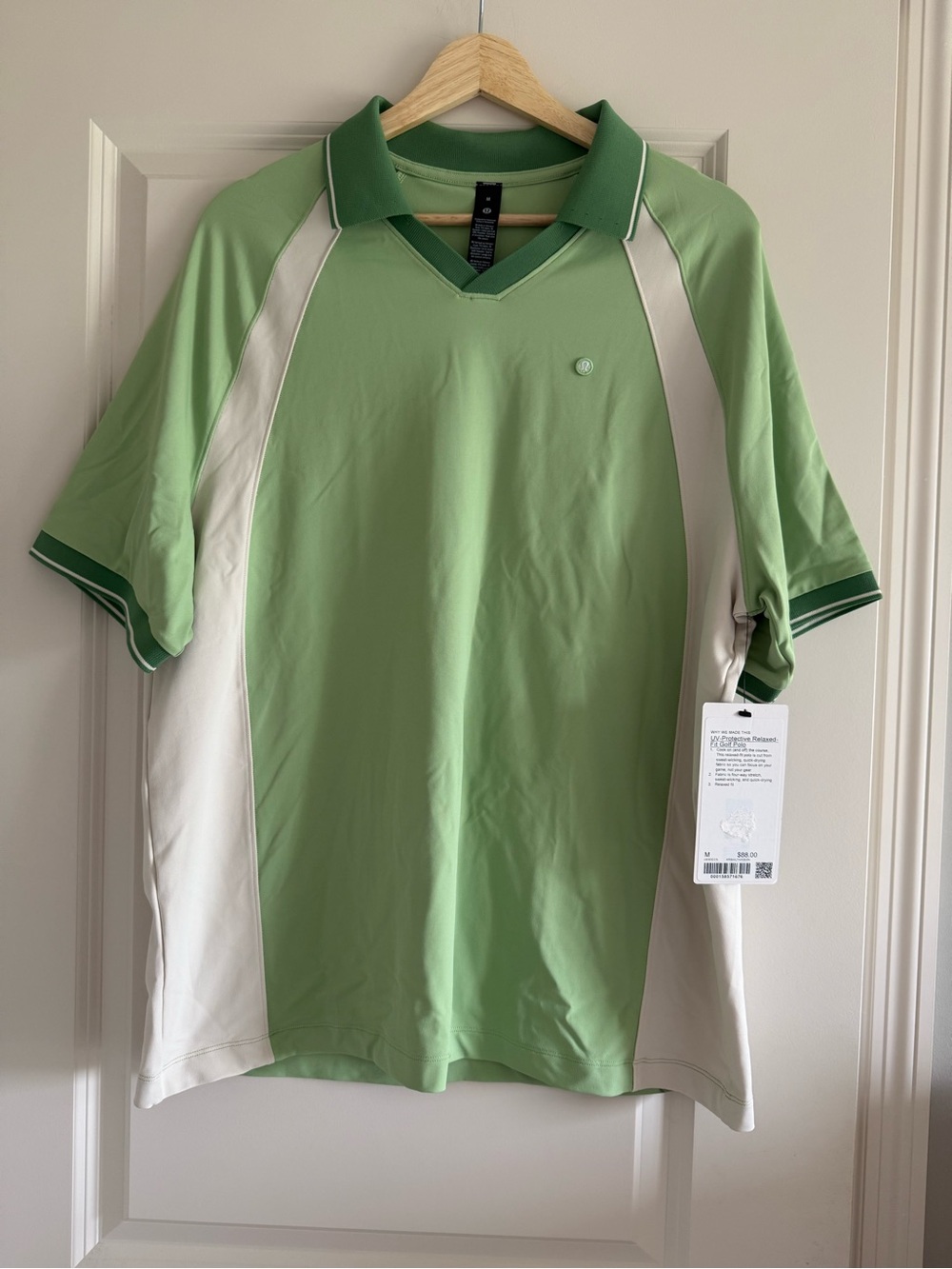Lululemon Men’s UV-Protective Relaxed-Fit Golf Polo Shirt Size M New KRSH LTIV
